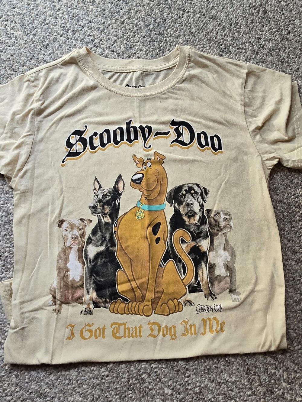Freeze Beige Scooby-Doo Graphic Dog T-Shirt